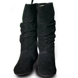 BALLETO Bristol 607143 Girls fashion knee-high BOOTS black suede jumping jacks